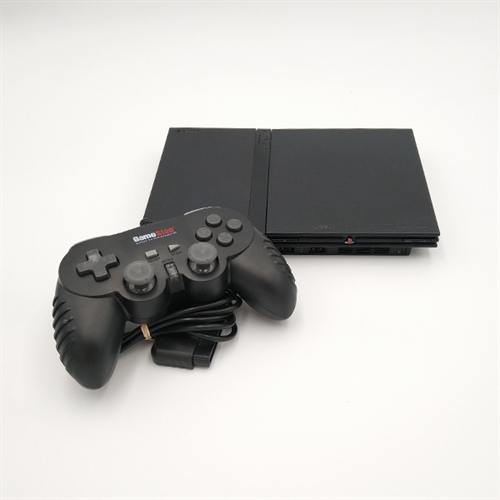 Playstation 2 Slim Konsol - Sort - SNR AC716464 (C Grade) (Genbrug)